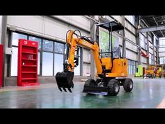 مینی بیل مکانیکی چرخدار HT10W 1T