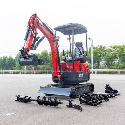12RPM سرعت سوئیینگ 1800kg مینی حفاری هیدرولیکی با مسیر باز قابل برداشت برای حفاری کارآمد