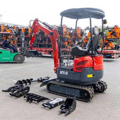 موتور برند وارداتی 1800kg مینی حفاری هیدرولیک با ریل باز