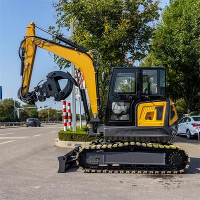 HT65 1800kg مینی حفاری هیدرولیک گواهینامه CE با گزینه های موتور Yanmar / Kubota